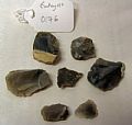 Flints - Packet of 7 varying sized flints , dark colour. Pack marked B…
