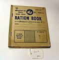 Ration book - Food ration book - (RBI/16), buff coloured made out for …