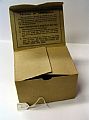 Gas mask box - Gas mask card box with instructions on lid for use of m…