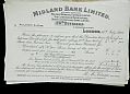 Notice - Papers from Mr Shaw, Midland Bank Manager. Dividend notice fr…