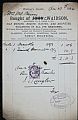 Paper ephemera, Receipted invoice