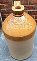 Stoneware flagon - Glazed stoneware flagon (1 Gallon) inscribed H E Lu&hellip;